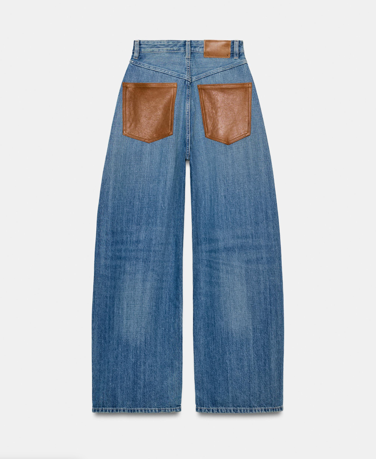 Wide Patch Jeans