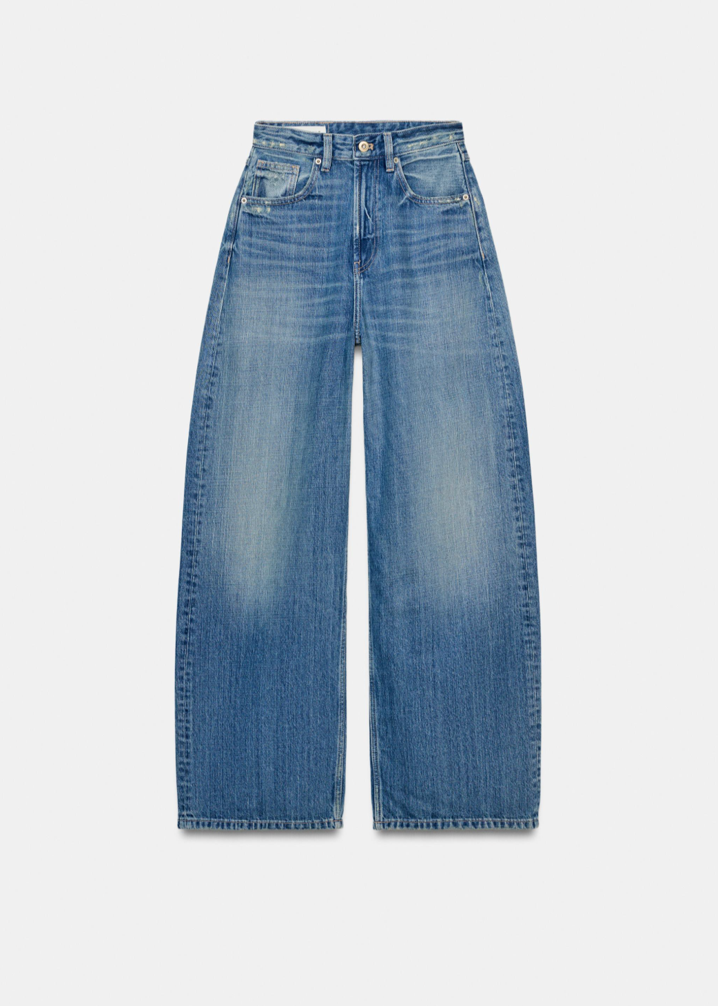 Wide Patch Jeans
