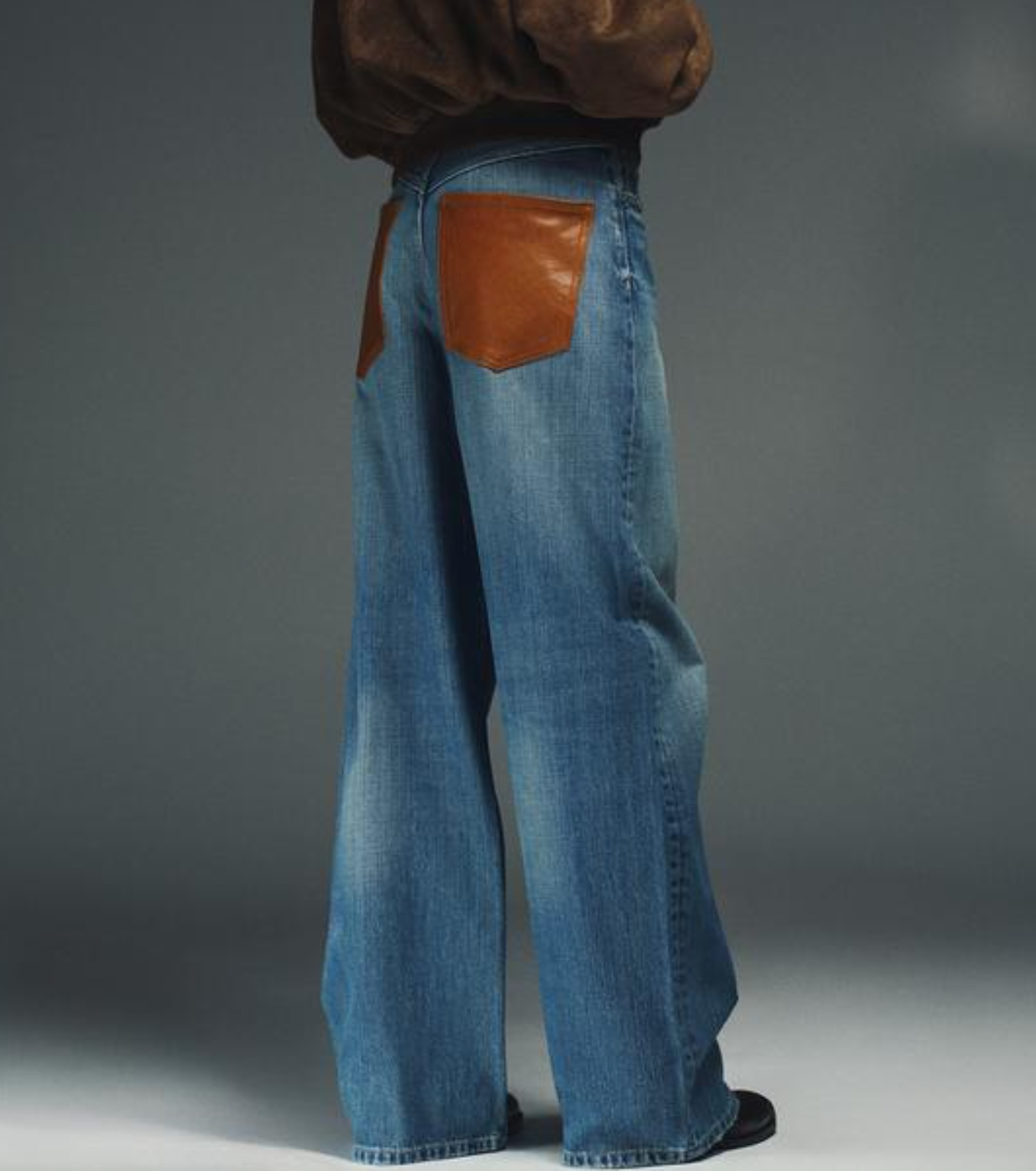 Wide Patch Jeans