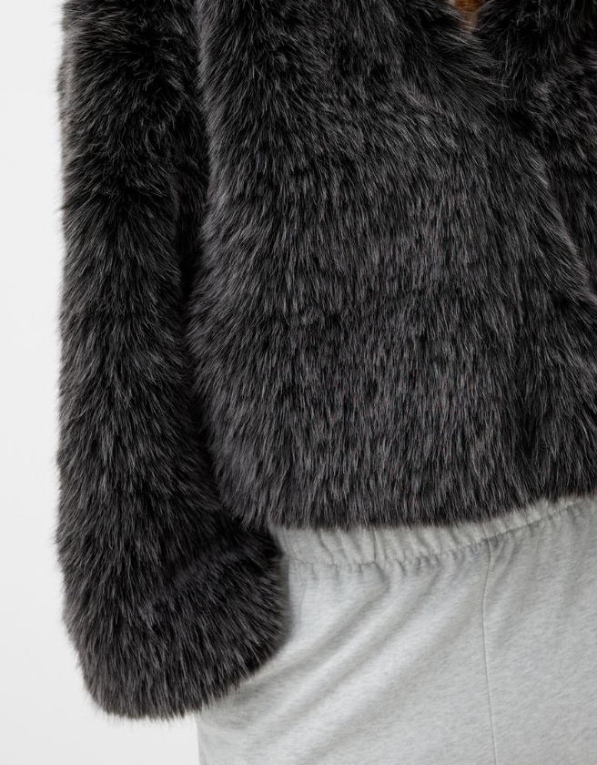 Fur Hoodie Jacket